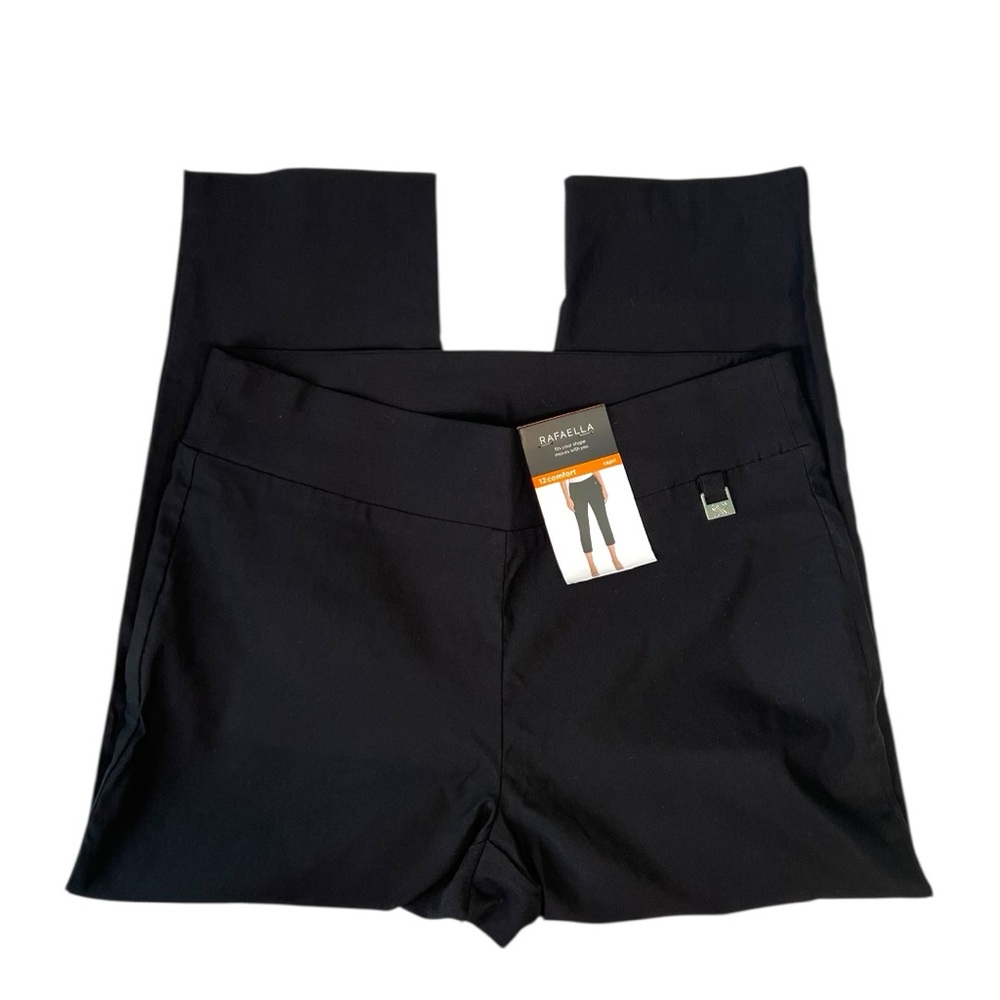 Rafaella Comfort Pull On Black Capri Size 12 - Picture 3 of 5